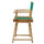 18'' Director's Chair Natural Frame-Teal Canvas - Casual Home