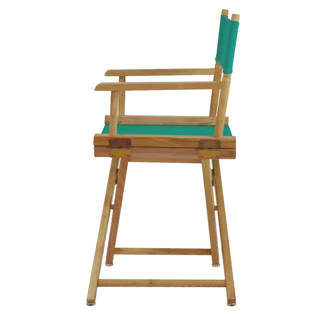 18'' Director's Chair Black Frame-Teal Canvas - Casual Home
