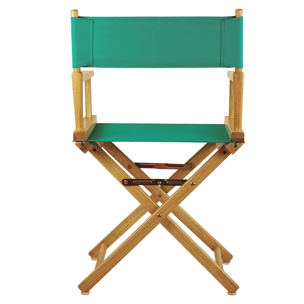 18'' Director's Chair Black Frame-Teal Canvas - Casual Home