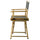 18'' Director's Chair Natural Frame-Gray Canvas - Casual Home