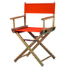 18'' Director's Chair Natural Frame-Orange Canvas - Casual Home