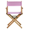 18'' Director's Chair Natural Frame-Pink Canvas - Casual Home