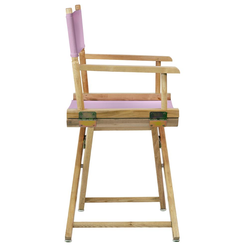 18'' Director's Chair Natural Frame-Pink Canvas - Casual Home
