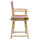 18'' Director's Chair Natural Frame-Pink Canvas - Casual Home
