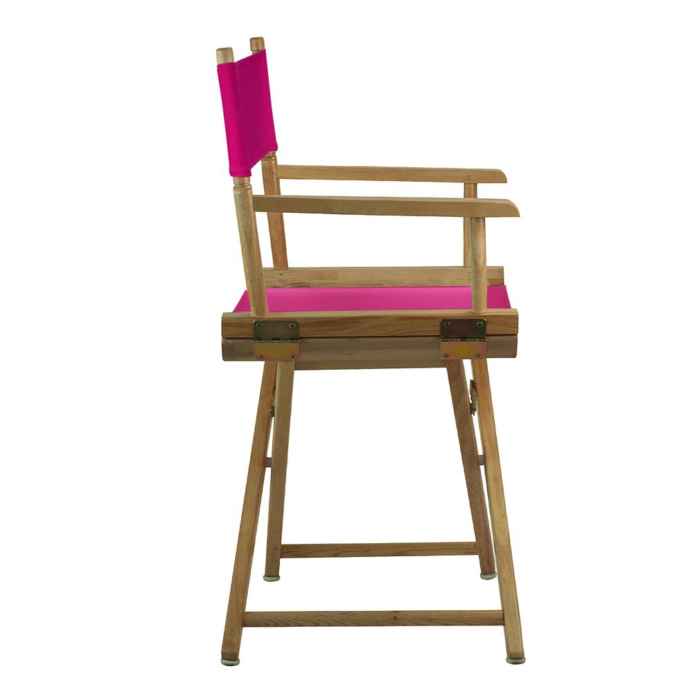 18'' Director's Chair Natural Frame-Magenta Canvas - Casual Home