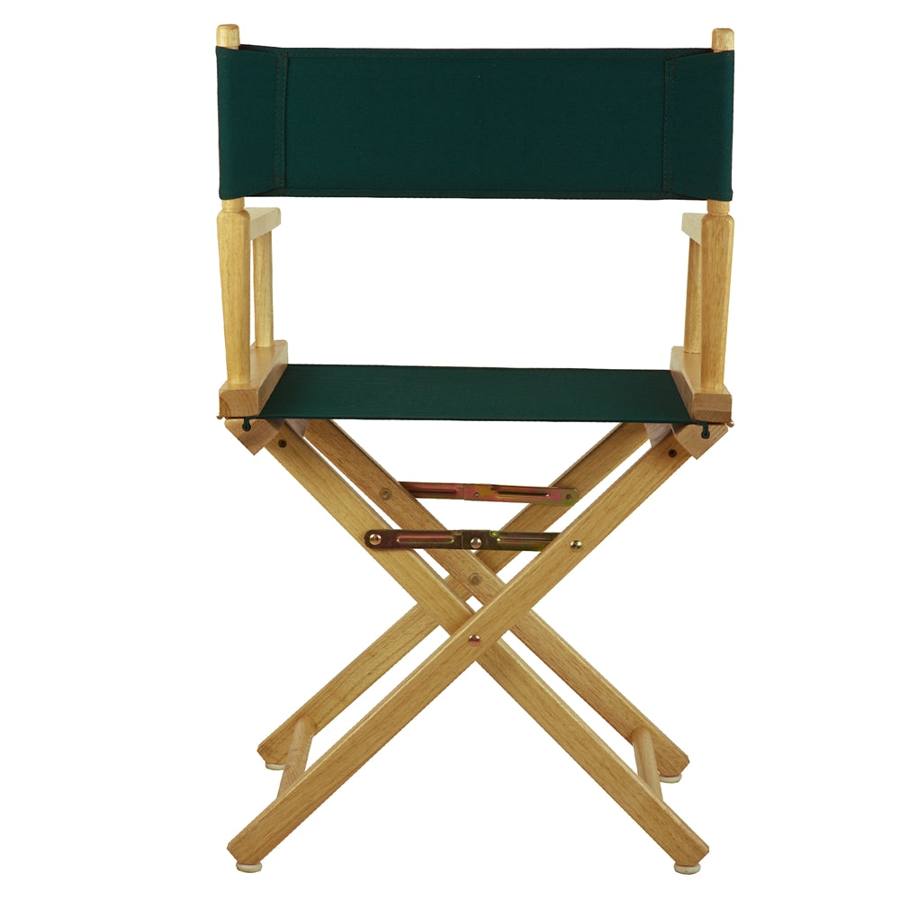 18'' Director's Chair Natural Frame-Hunter Green Canvas - Casual Home