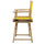 18'' Director's Chair Natural Frame-Gold Canvas - Casual Home