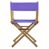 18'' Director's Chair Natural Frame-Purple Canvas - Casual Home
