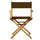 18'' Director's Chair Natural Frame-Brown Canvas - Casual Home