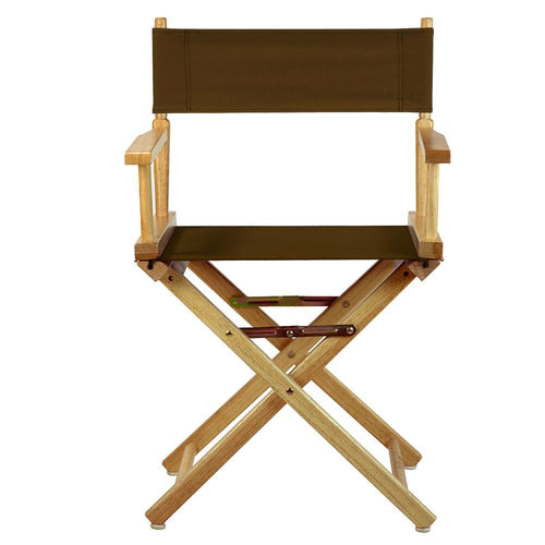 18'' Director's Chair Natural Frame-Brown Canvas - Casual Home