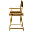 18'' Director's Chair Natural Frame-Brown Canvas - Casual Home