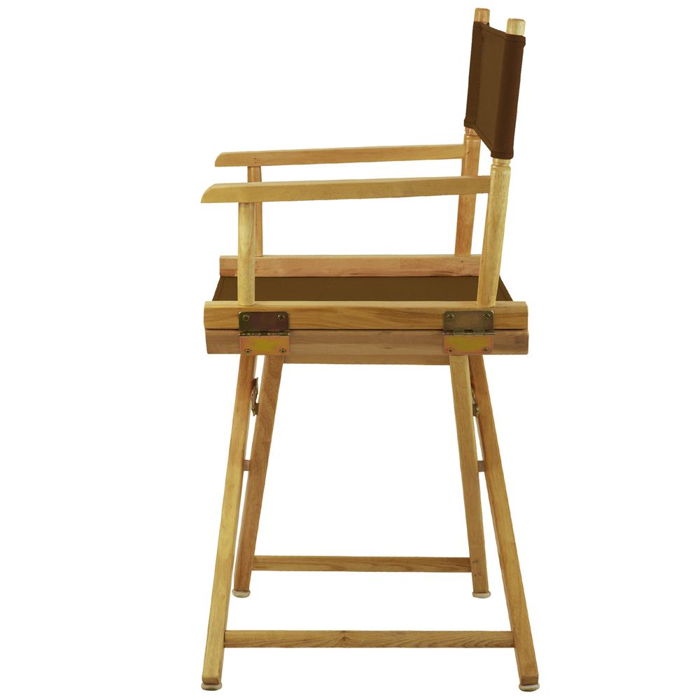18'' Director's Chair Natural Frame-Brown Canvas - Casual Home