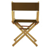 18'' Director's Chair Natural Frame-Brown Canvas - Casual Home