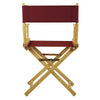 18'' Director's Chair Natural Frame-Burgundy Canvas - Casual Home