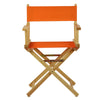 18'' Director's Chair Natural Frame-Tangerine Canvas - Casual Home