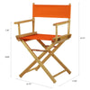 18'' Director's Chair Natural Frame-Tangerine Canvas - Casual Home