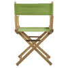 18'' Director's Chair Natural Frame-Lime Green Canvas - Casual Home