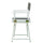 18'' Director's Chair White Frame-Gray Canvas - Casual Home