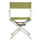 18'' Director's Chair White Frame-Olive Canvas - Casual Home