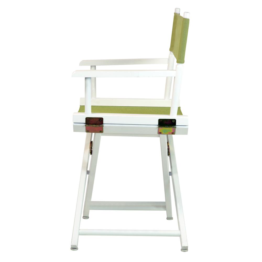 18'' Director's Chair White Frame-Olive Canvas - Casual Home