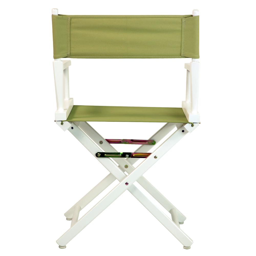18'' Director's Chair White Frame-Olive Canvas - Casual Home