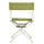 18'' Director's Chair White Frame-Olive Canvas - Casual Home