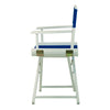18'' Director's Chair White Frame-Royal Blue Canvas - Casual Home
