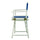 18'' Director's Chair White Frame-Royal Blue Canvas - Casual Home