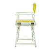 18'' Director's Chair White Frame-Yellow Canvas - Casual Home