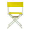 18'' Director's Chair White Frame-Yellow Canvas - Casual Home