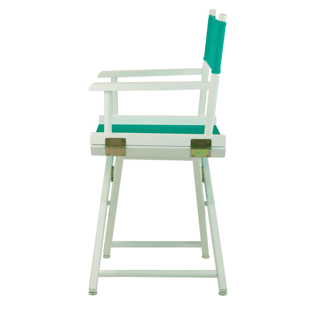 18'' Director's Chair White Frame-Teal Canvas - Casual Home