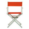 18'' Director's Chair White Frame-Orange Canvas - Casual Home