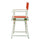 18'' Director's Chair White Frame-Orange Canvas - Casual Home