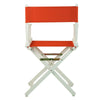 18'' Director's Chair White Frame-Orange Canvas - Casual Home