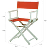 18'' Director's Chair White Frame-Orange Canvas - Casual Home