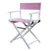 18'' Director's Chair White Frame-Pink Canvas - Casual Home