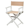 18'' Director's Chair White Frame-Tan Canvas - Casual Home