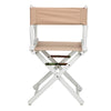 18'' Director's Chair White Frame-Tan Canvas - Casual Home