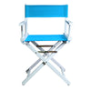 18'' Director's Chair White Frame-Turquoise Canvas - Casual Home
