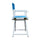 18'' Director's Chair White Frame-Turquoise Canvas - Casual Home