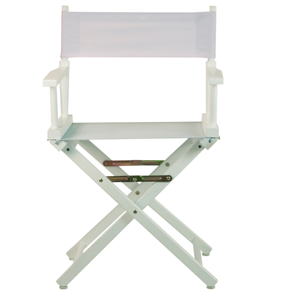 18'' Director's Chair White Frame-White Canvas - Casual Home