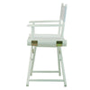 18'' Director's Chair White Frame-White Canvas - Casual Home