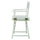 18'' Director's Chair White Frame-White Canvas - Casual Home