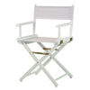 18'' Director's Chair White Frame-White Canvas - Casual Home