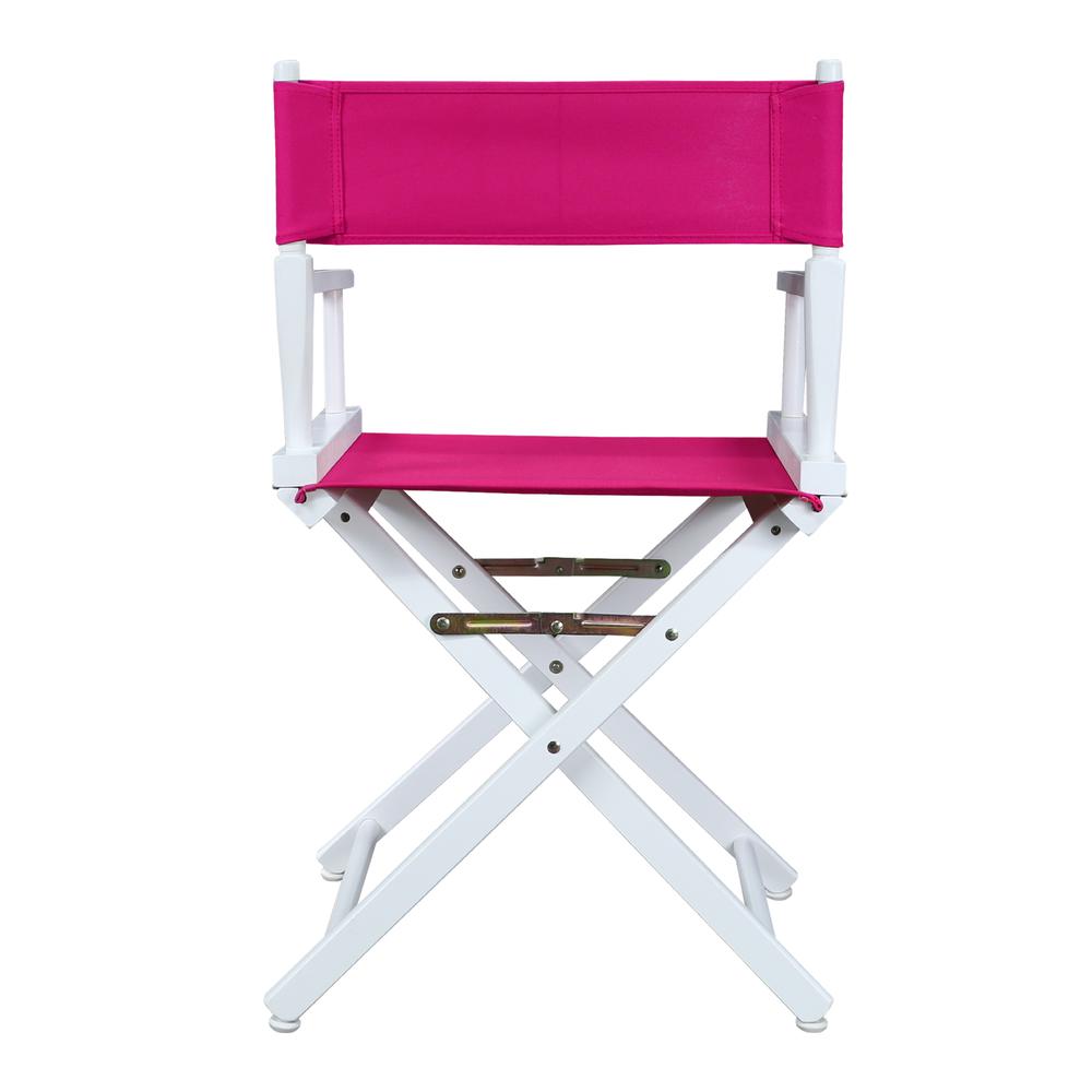 18'' Director's Chair White Frame-Magenta Canvas - Casual Home