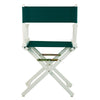 18'' Director's Chair White Frame-Hunter Green Canvas - Casual Home