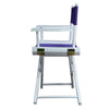 18'' Director's Chair White Frame-Purple Canvas - Casual Home