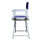 18'' Director's Chair White Frame-Purple Canvas - Casual Home