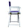 18'' Director's Chair White Frame-Purple Canvas - Casual Home