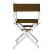 18'' Director's Chair White Frame-Brown Canvas - Casual Home